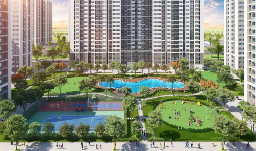 Chiêm ngưỡng vẻ đẹp độc bản của hồ bơi 3 layer tại Vinhomes Grand Park