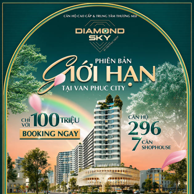 Căn Hộ Diamond Sky 3 Phòng Ngủ