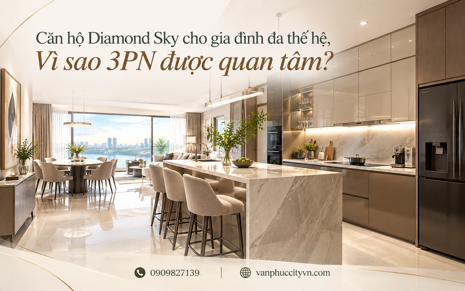 Không gian sống thoáng mở, phù hợp để các thành viên cùng tận hưởng những khoảnh khắc sum vầy