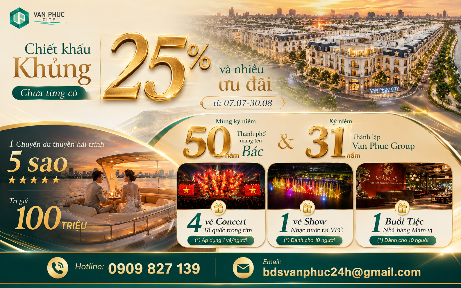 Vạn phúc city chiết khấu khủng 
