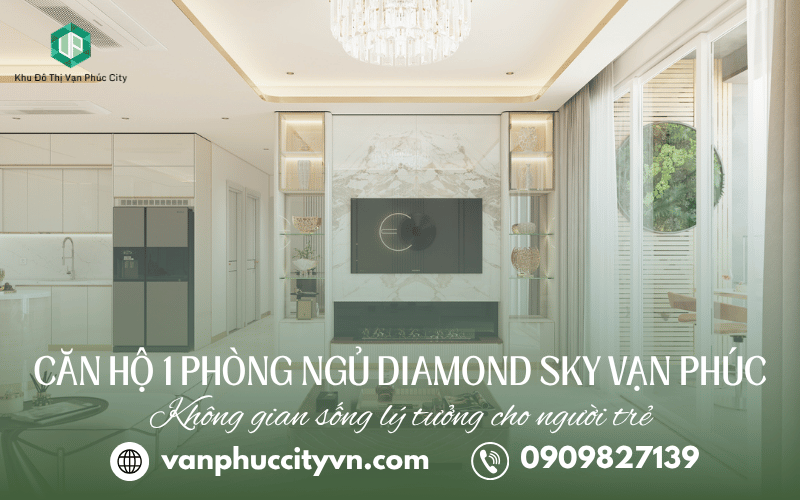 Căn hộ 1 phòng ngủ Diamond Sky